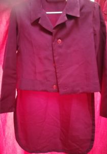 Kids Costumes to Hire - Tailcoat - Maroon - Willy Wonka